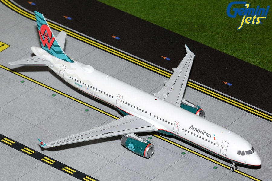 Gemini Jets 1/200 (ダイキャスト製) A321 アメリカン航空 N580UW
