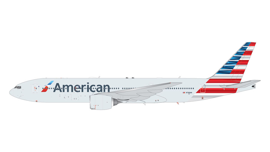 [予約]Gemini Jets 1/200 (ダイキャスト製) 777-200ER アメリカン航空 N788AN