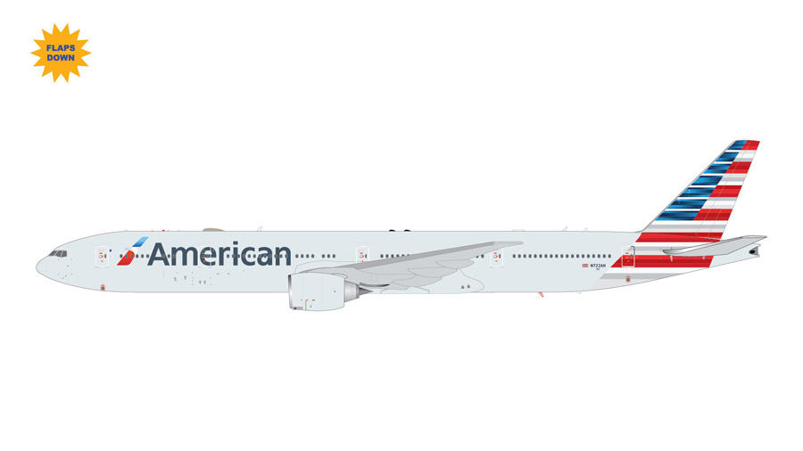 [予約]Gemini Jets 1/200 (ダイキャスト製) 777-300ER アメリカン航空 N722AN [FD]