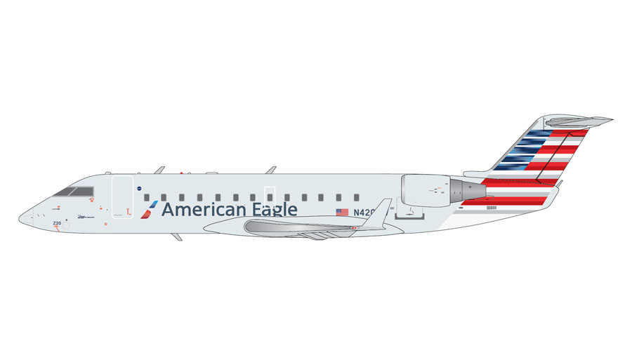 [予約]Gemini Jets 1/200 (ダイキャスト製) CRJ200LR アメリカンイーグル N420AW