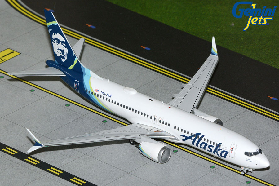 [予約]Gemini Jets 1/200 (ダイキャスト製) 737 MAX 8 アラスカ航空 N803AK
