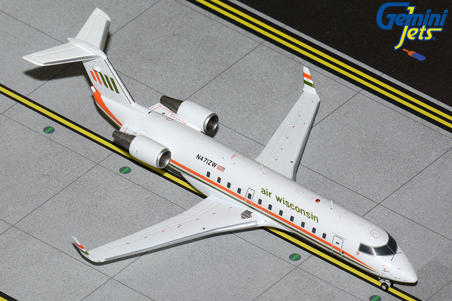 Gemini Jets 1/200 (ダイキャスト製) CRJ200LR エア・ウィスコンシン "retro livery" N471ZW