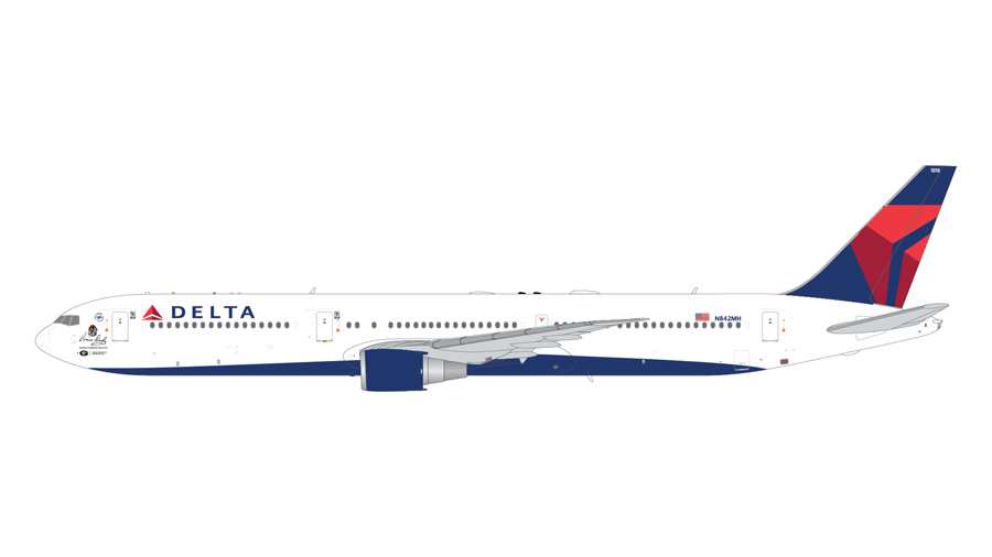 [予約]Gemini Jets 1/200 (ダイキャスト製) 767-400ER デルタ航空"Vince Dooley," N842MH