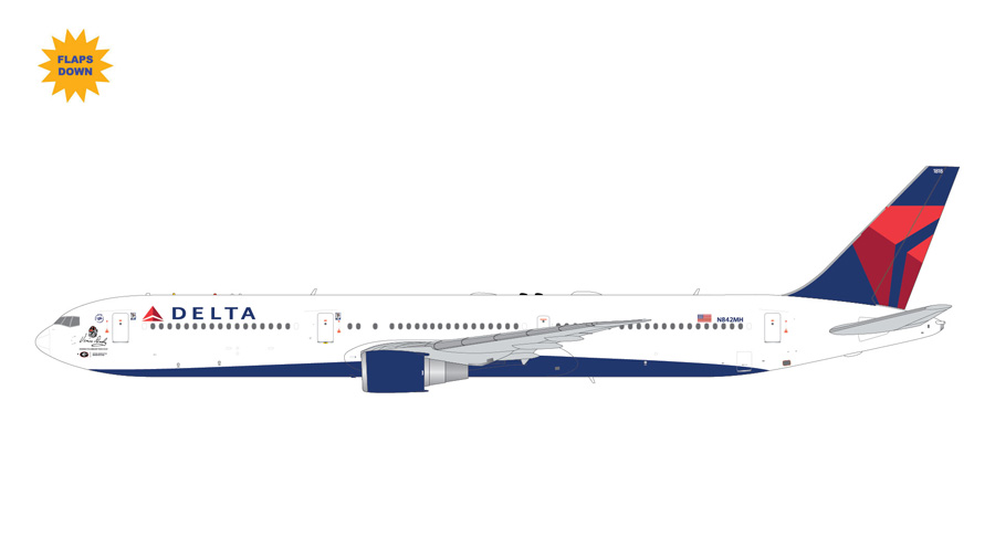 [予約]Gemini Jets 1/200 (ダイキャスト製) 767-400ER デルタ航空 "Vince Dooley,"N842MH [FD]