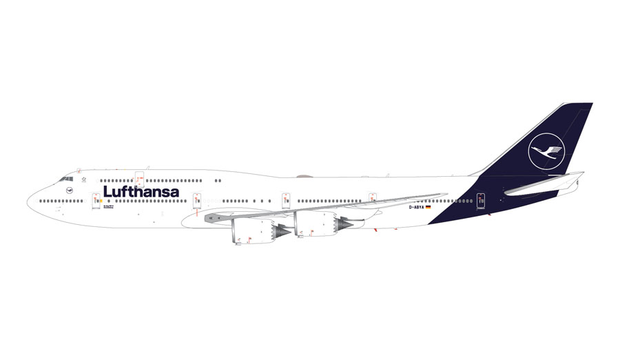 [予約]Gemini Jets 1/200 (ダイキャスト製) 747-8 ルフトハンザ航空 D-ABYA current livery