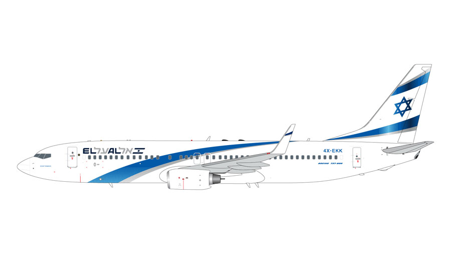 [予約]Gemini Jets 1/200 (ダイキャスト製) 737-800W エル・アル航空 4X-EKK [MS]