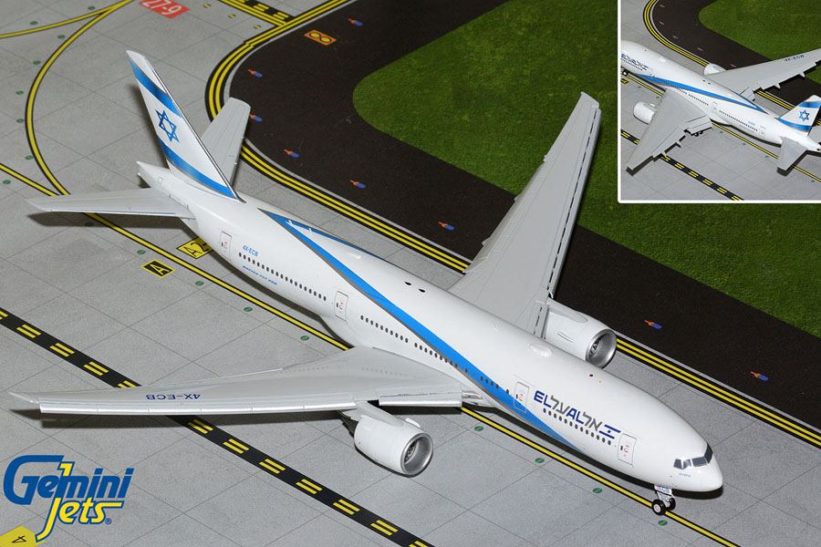 Gemini Jets 1/200 (ダイキャスト製) 777-200ER エル・アル航空 4X-ECB [FD]