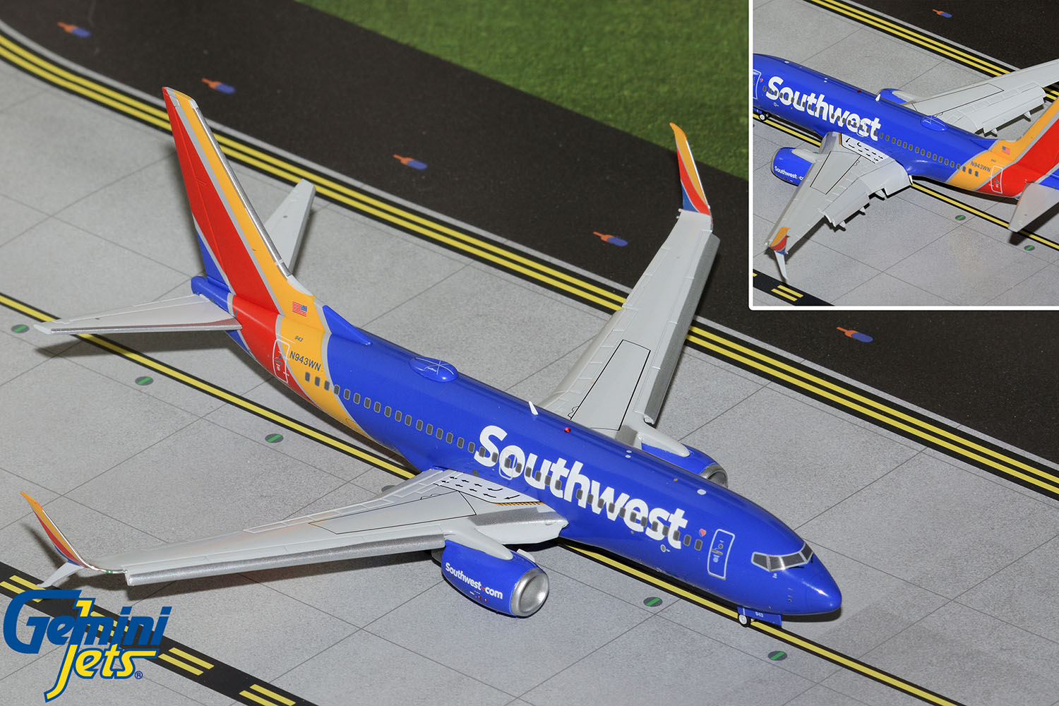 Gemini Jets 1/200 (ダイキャスト製) 737-700S サウスウエスト航空 N943WN [FD]