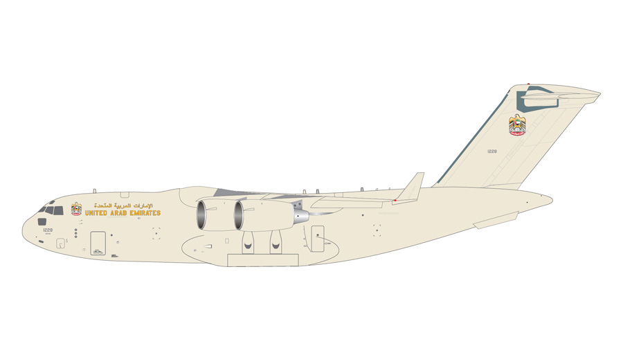 [予約]Gemini Jets 1/200 (ダイキャスト製) C-17A アラブ首長国連邦空軍 1228