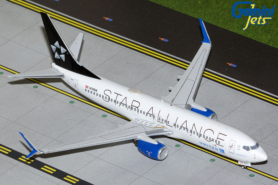 Gemini Jets 1/200 (ダイキャスト製) 737-800W ユナイテッド航空