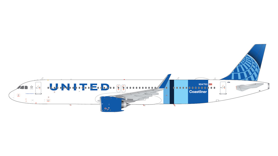 志*之様 Gemini 200 ダイキャストモデルA321neo ユナイテッド航 Gemini Jets 1/200 (ダイキャスト製) A321neo ユナイテッド航空