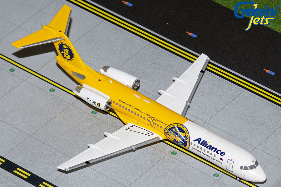 Gemini Jets 1/200 (ダイキャスト製) Fokker 100 アライアンス・エアラインズ VH-UQG "Southern Cross Minor"