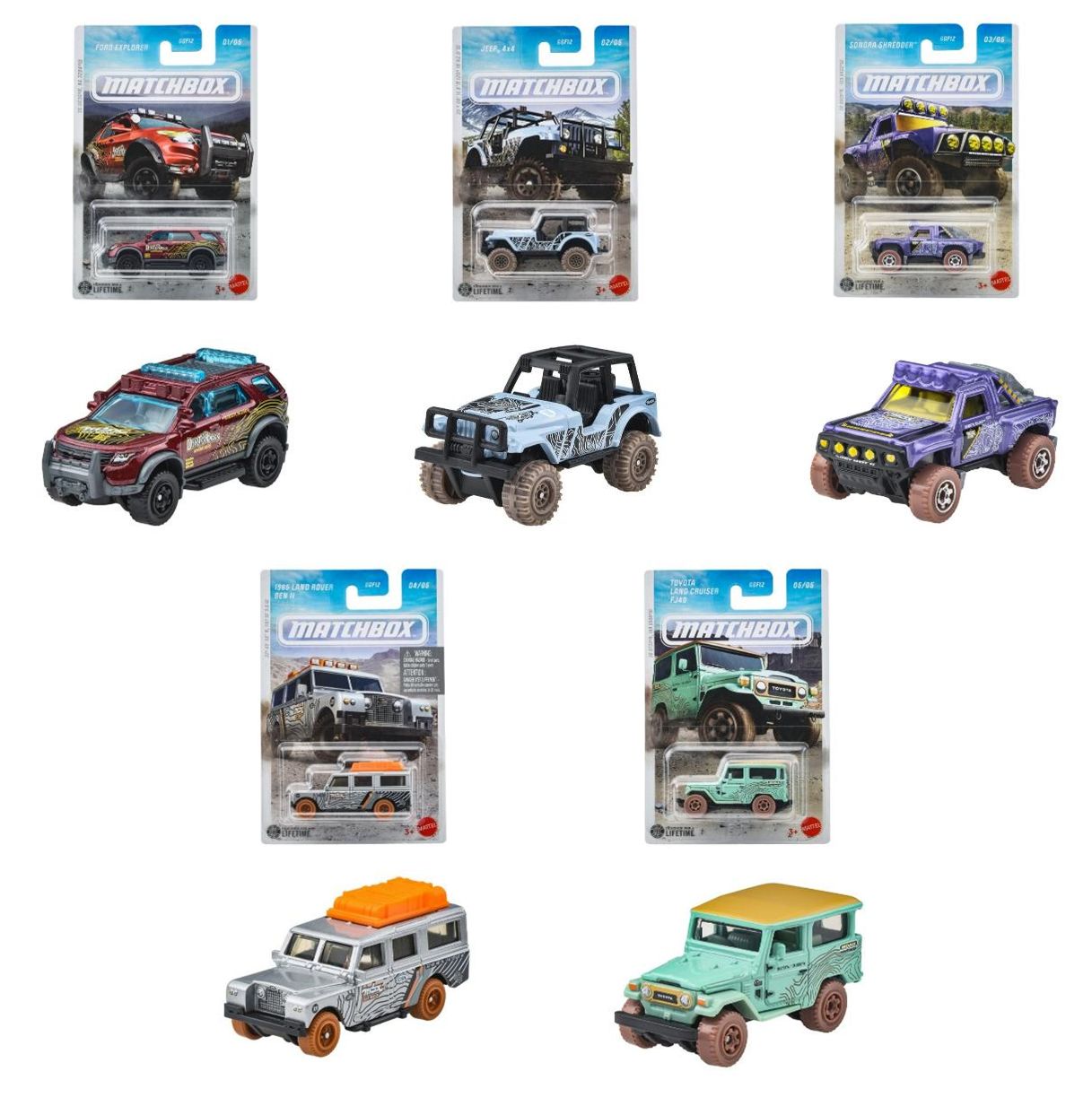 [予約]MATCHBOX 1/64 (ダイキャスト製) テーマ アソート - MBX Rally III