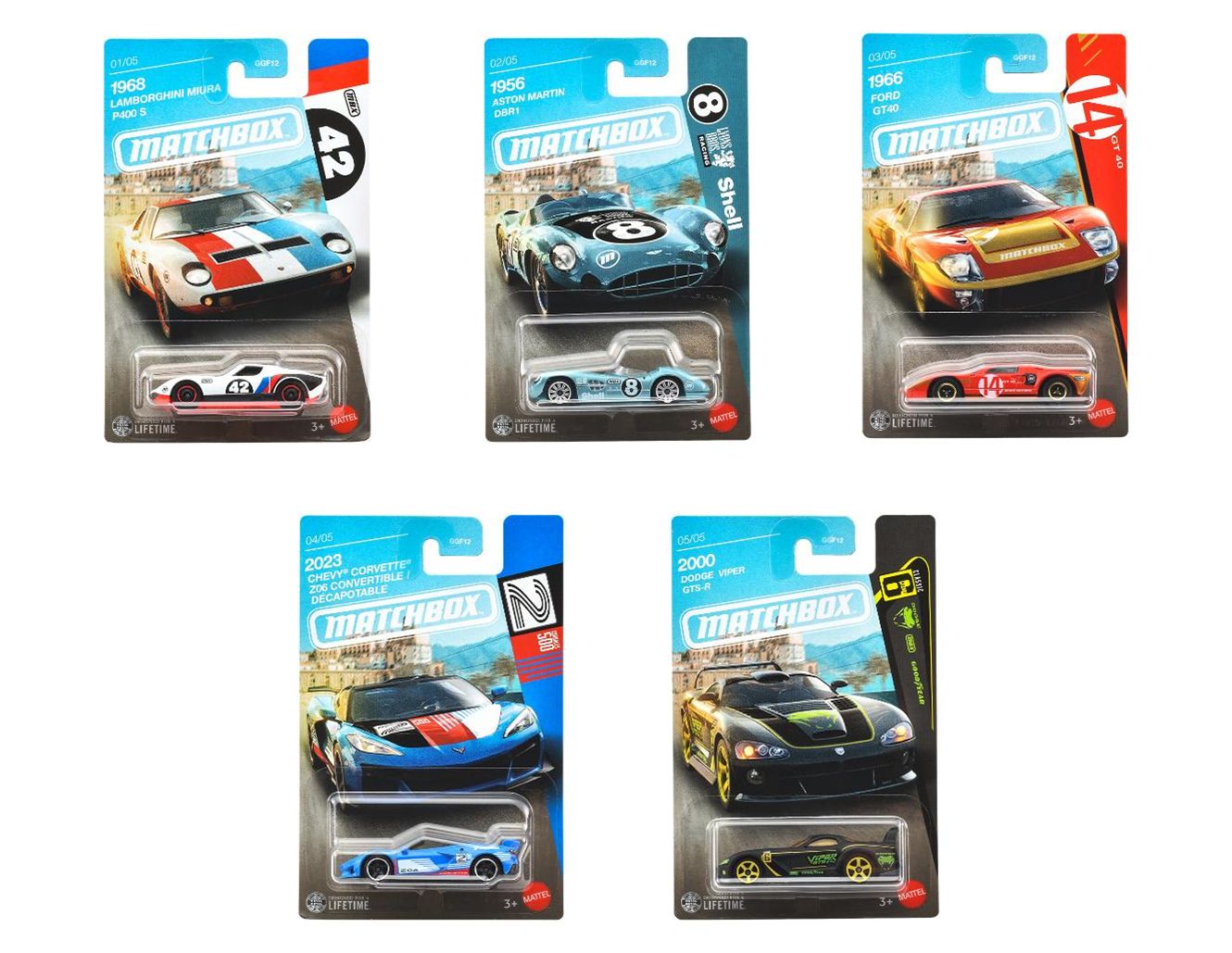 [予約]MATCHBOX  (ダイキャスト製) テーマ アソート - スーパーカーズ