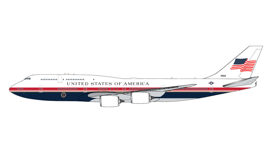 [予約]Gemini Jets 1/400 (ダイキャスト製) VC-25B アメリカ空軍 "Air Force One" 31000