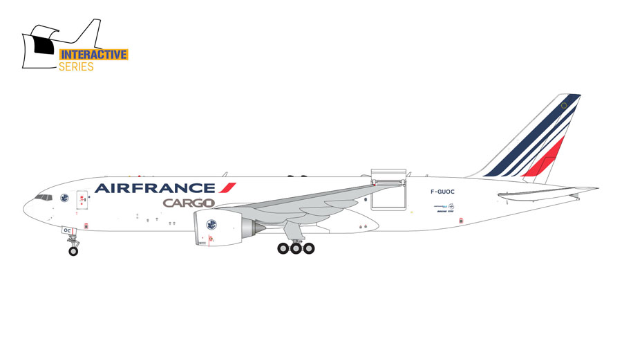 Air France Cargo Boeing B747-400ERF - Movable nose cargo