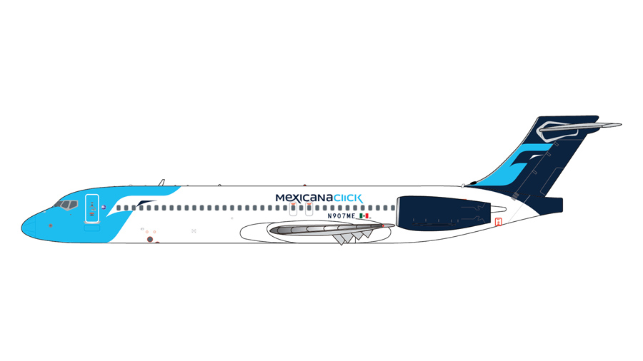 Gemini Jets 1/400 (ダイキャスト製) 717-200 メキシカーナ・クリック