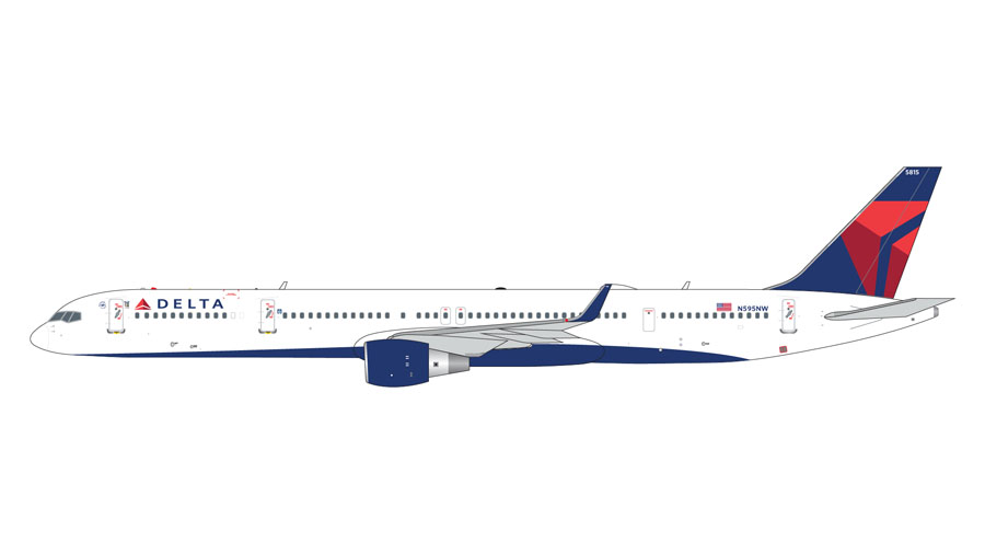 Gemini Jets 1/400 (ダイキャスト製) 757-300W デルタ航空 N595NW