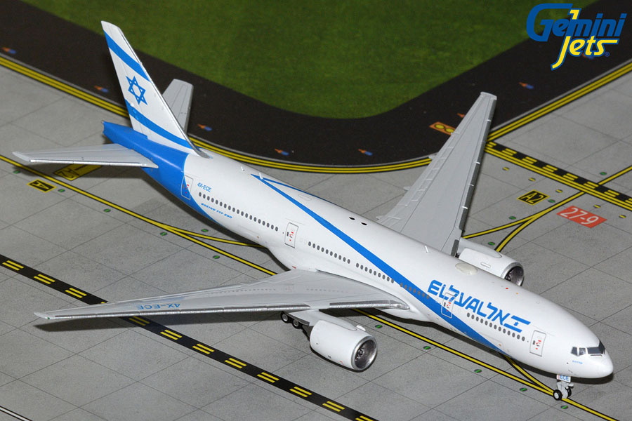 [予約]Gemini Jets 1/400 (ダイキャスト製) 777-200ER エル・アル航空 4X-ECE new livery