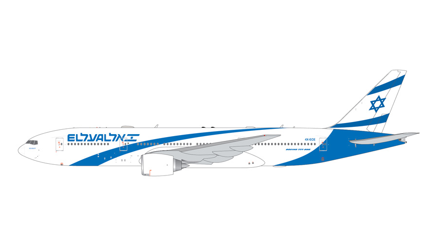[予約]Gemini Jets 1/400 (ダイキャスト製) 777-200ER エル・アル航空 4X-ECE new livery