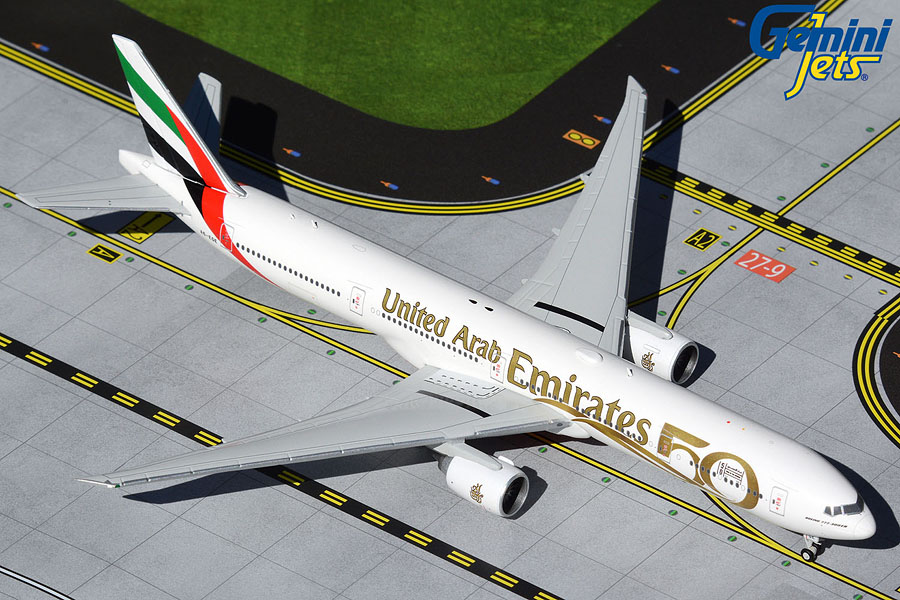 Gemini Jets 1/400 777-300ER エミレーツ航空 UAE 50周年記念塗装 A6-EGE