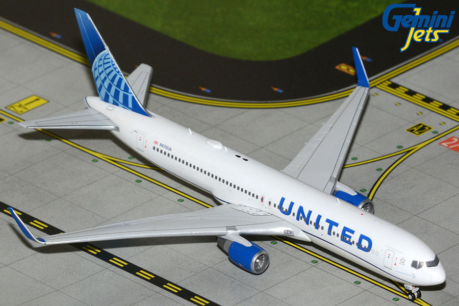 Gemini Jets 1/400 (ダイキャスト製) 767-300ER ユナイテッド航空 N670UA