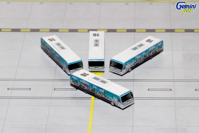 Gemini Jets 1/400 USAIRWAYS COBUS 3000 4台セット エアポートアクセサリーGreener