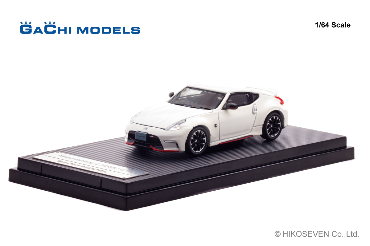 [予約]GACHI MODELS 1/64 (ダイキャスト製) Nissan Fairlady Z nismo (2014) Brilliant White Pearl