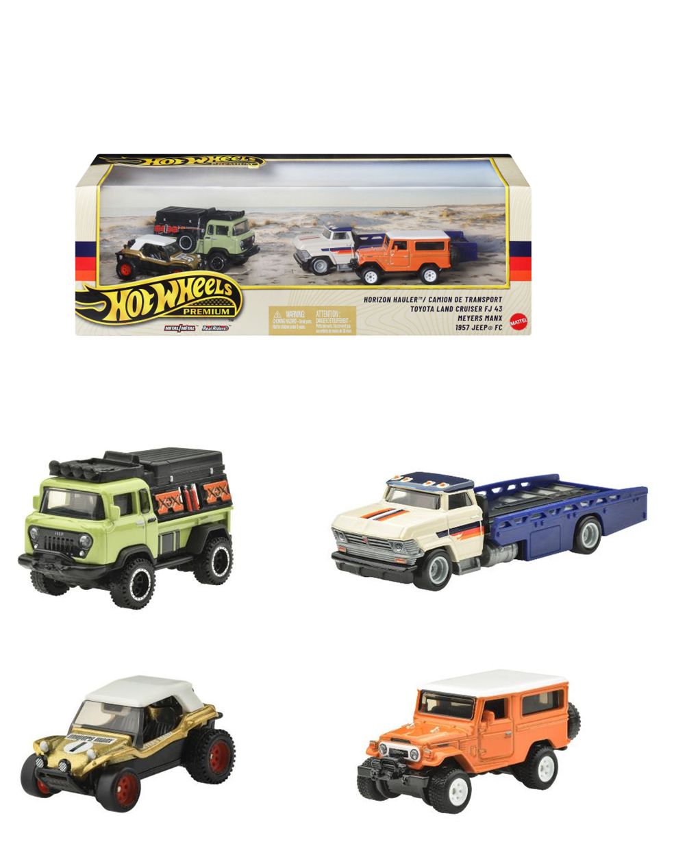 [予約]Hot Wheels  (ダイキャスト製) プレミアム コレクターセットアソート - オフロード・セット