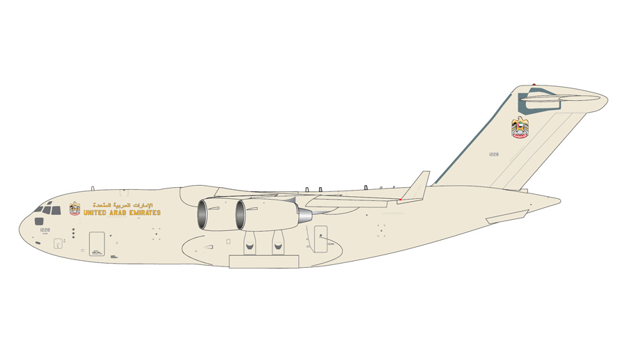 [予約]Gemini Macs 1/400 (ダイキャスト製) C-17A アラブ首長国連邦空軍 1228