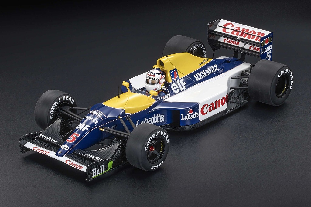 [予約]TOPMARQUES  1/43 (レジン製) ウィリアムズ FW14/B 1992 イギリスGPウィナー No.5 N.マンセル ドライバー付  ※再受注
