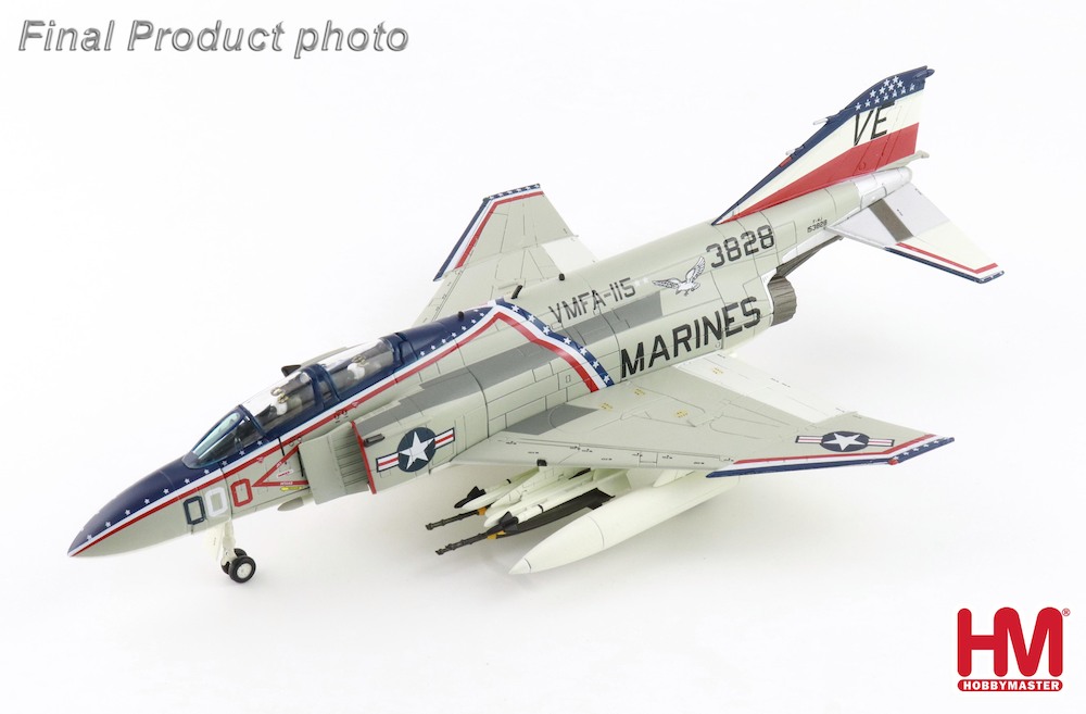 HOBBY MASTER 1/72 (ダイキャスト製) F-4J Phantom II 153828 US Marines MCAS Iwakuni 1976