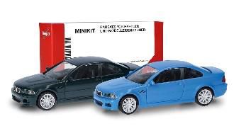 [予約]herpa Cars&Trucks 1/87 ミニキット BMW 3シリーズ M-クーペ グリーン/ブルー(2台セット)