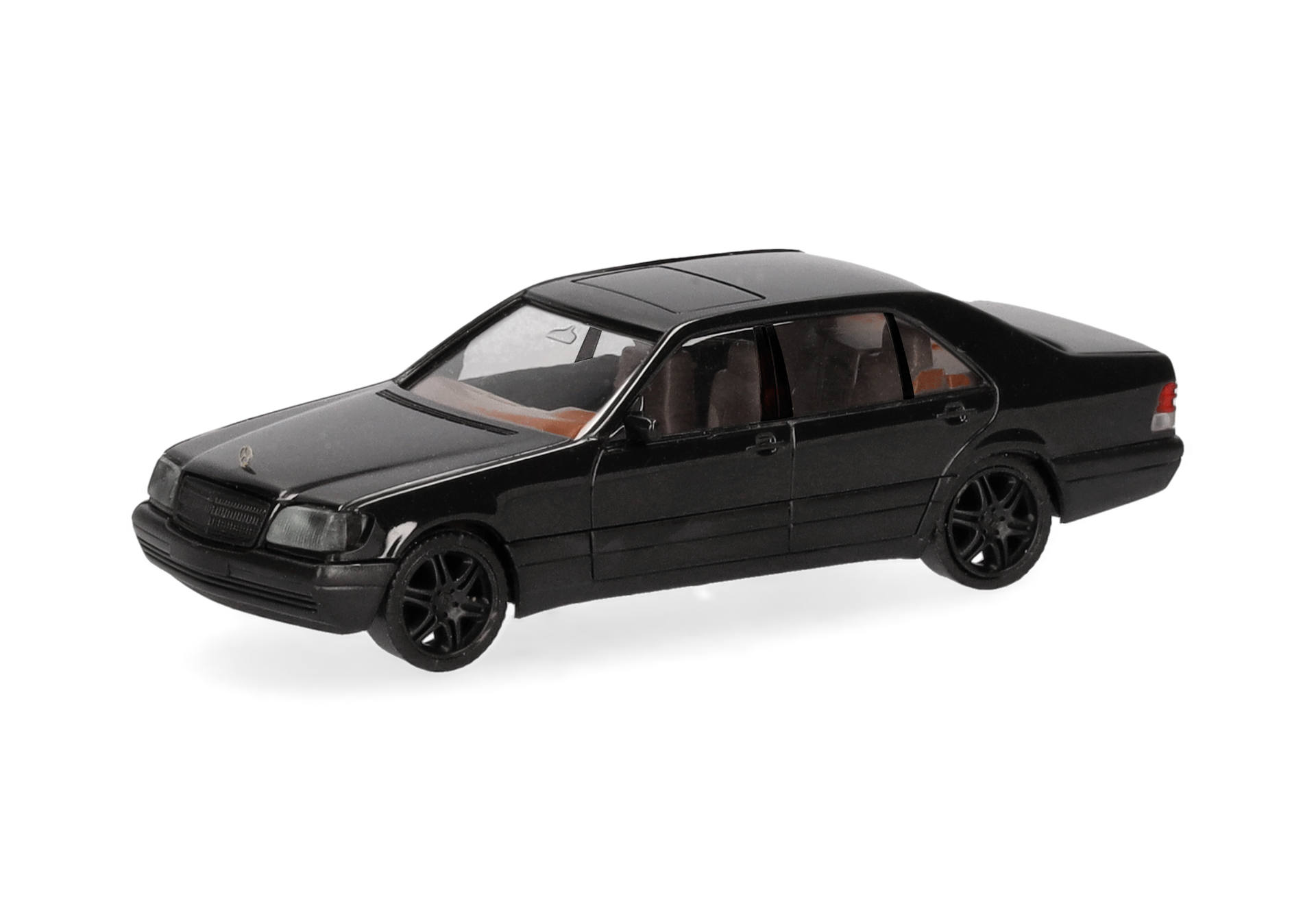 herpa Cars&Trucks 1/87 (プラスチック製) メルセデスベンツ 600 SEL V12 ブラバス製リム付 ブラック