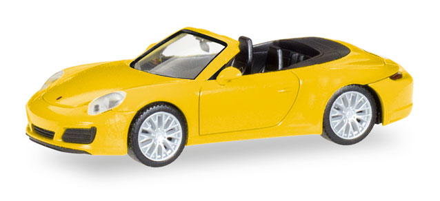 herpa Cars&Trucks 1/87 ポルシェ 911 カレラ4Sカブリオレ イエロー