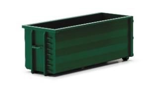 herpa Cars&Trucks 1/87 (プラスチック製) Abrollmulden モスグリーン（2個）