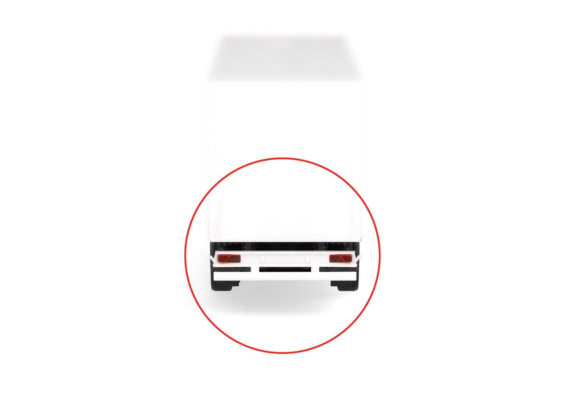 herpa Cars&Trucks 1/87 (プラスチック製) リアバンパー クローネ ホワイト(8個)