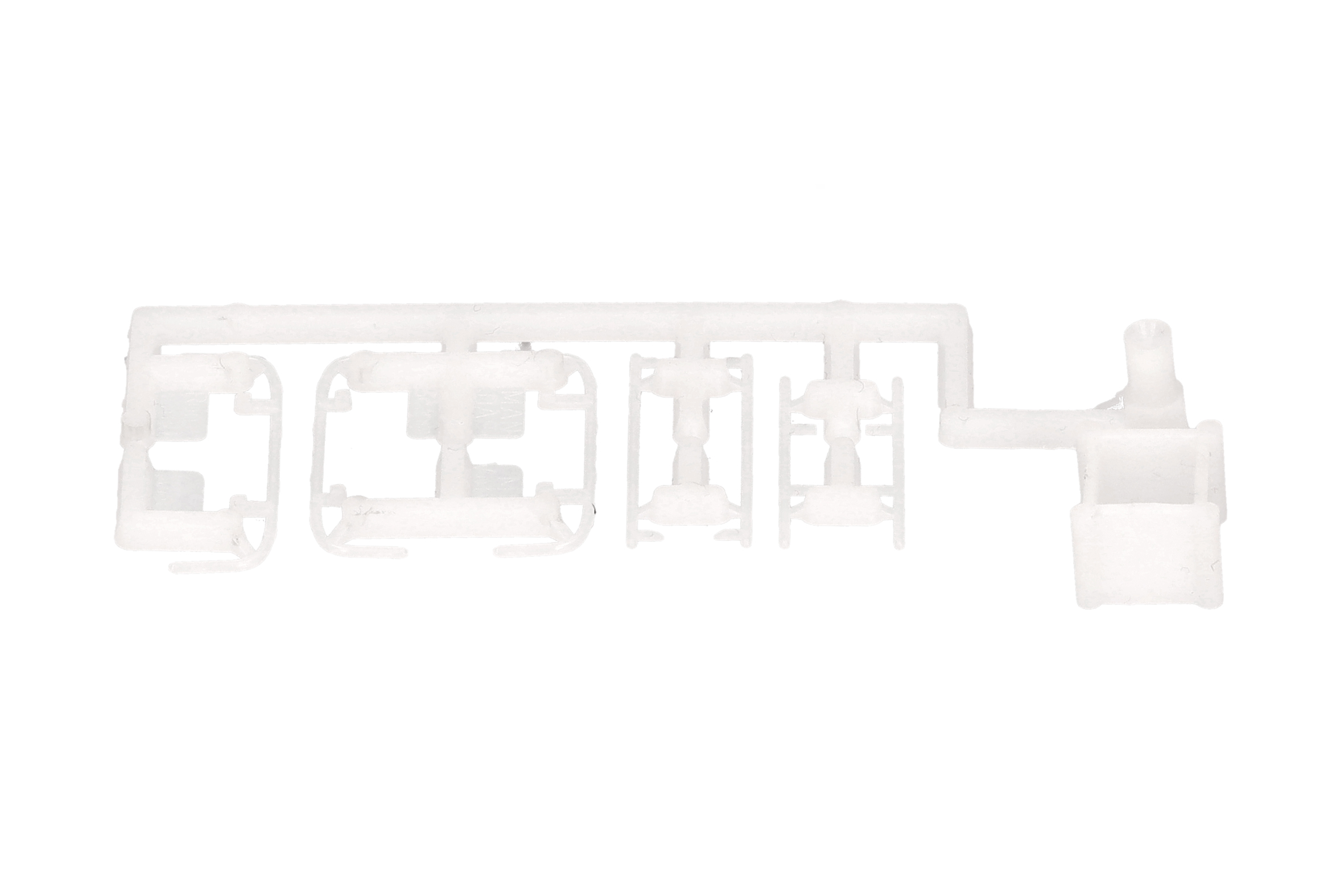 herpa Cars&Trucks 1/87  (プラスチック製) リジッドトラクター用 ローバー、サイドバー ホワイト(3個)