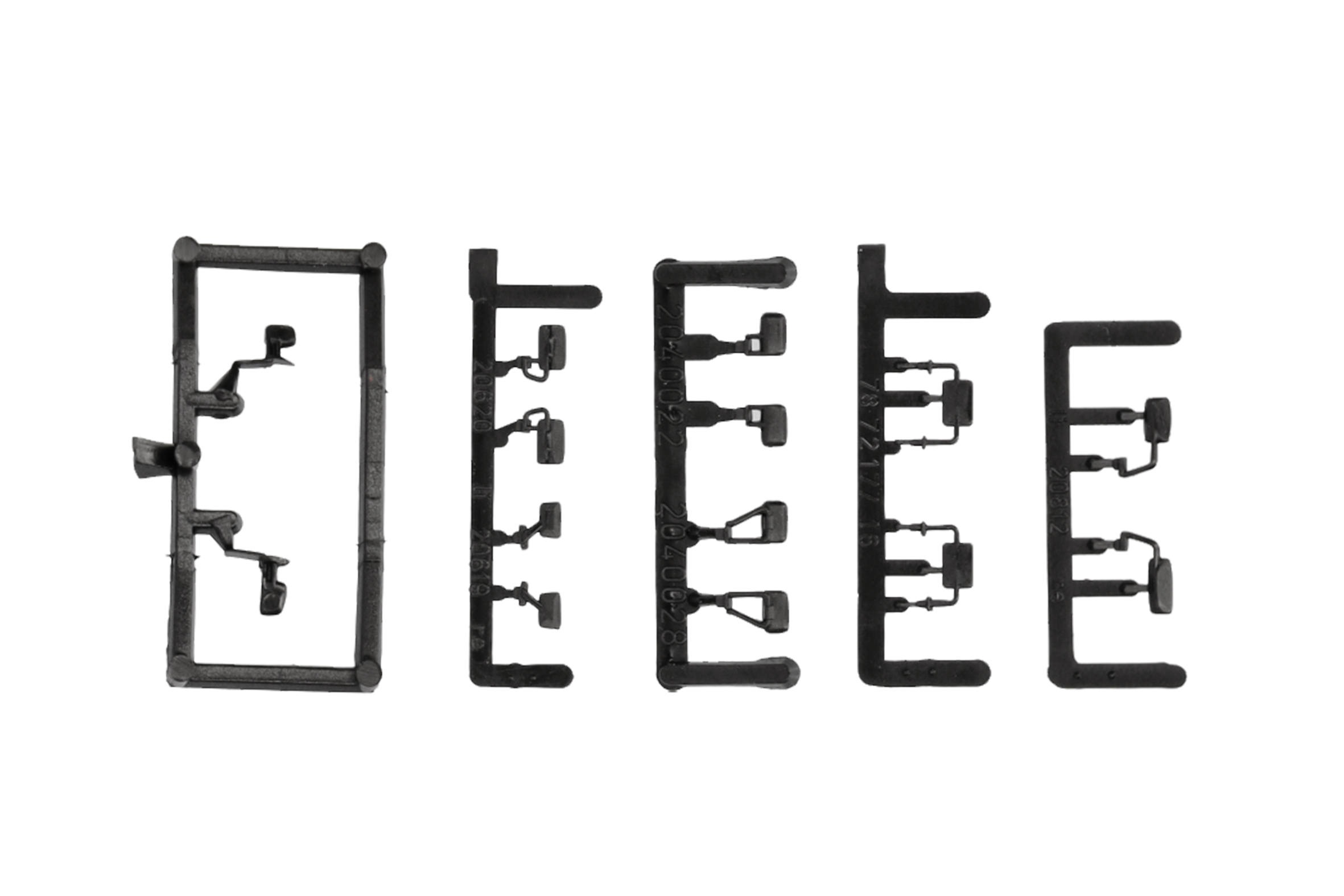 [予約]herpa Cars&Trucks 1/87 (プラスチック製) クラシックトランスポーター用バックミラー (VW T4／MB T1・T2/814・813) 各5個