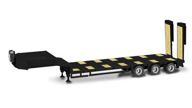 herpa Cars&Trucks 1/87 ゴールドホファー セミローダー 3軸 ブラック