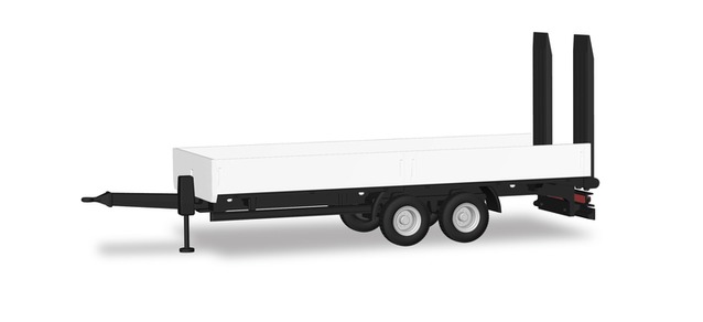 herpa Cars&Trucks 1/87 深型積載トレーラー ホワイト