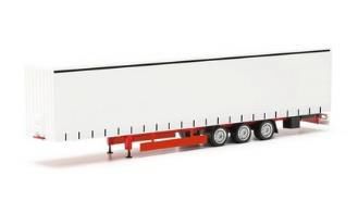 herpa Cars&Trucks 1/87 ボリュームカーテン キャンバストレーラー 3軸 ホワイト