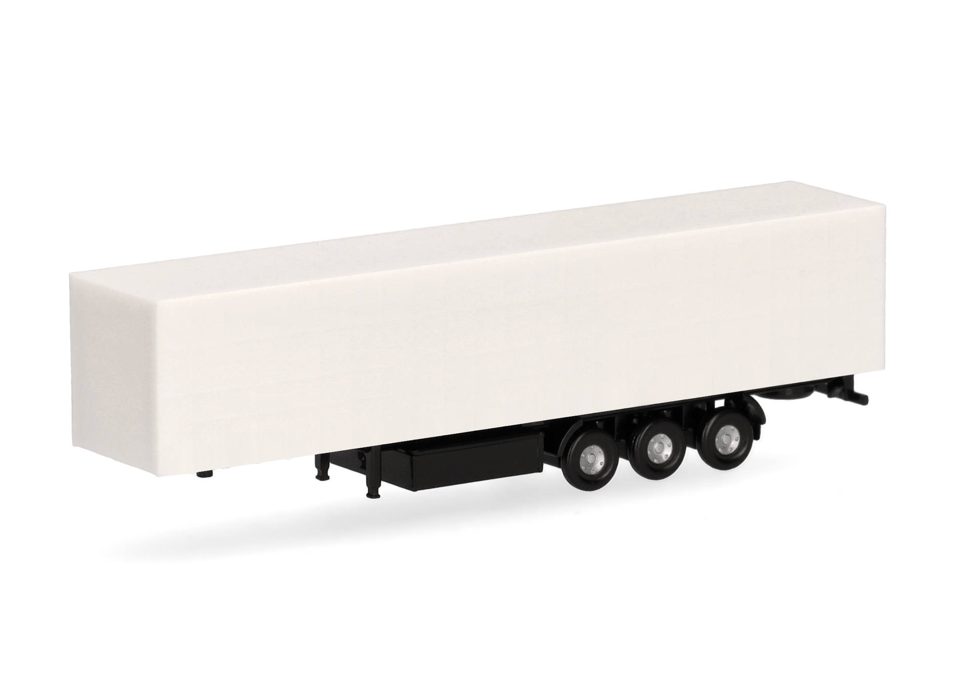 herpa Cars&Trucks 1/160 (プラスチック製)  カーテンキャンバス セミトレーラー 3軸 ホワイト (2個)
