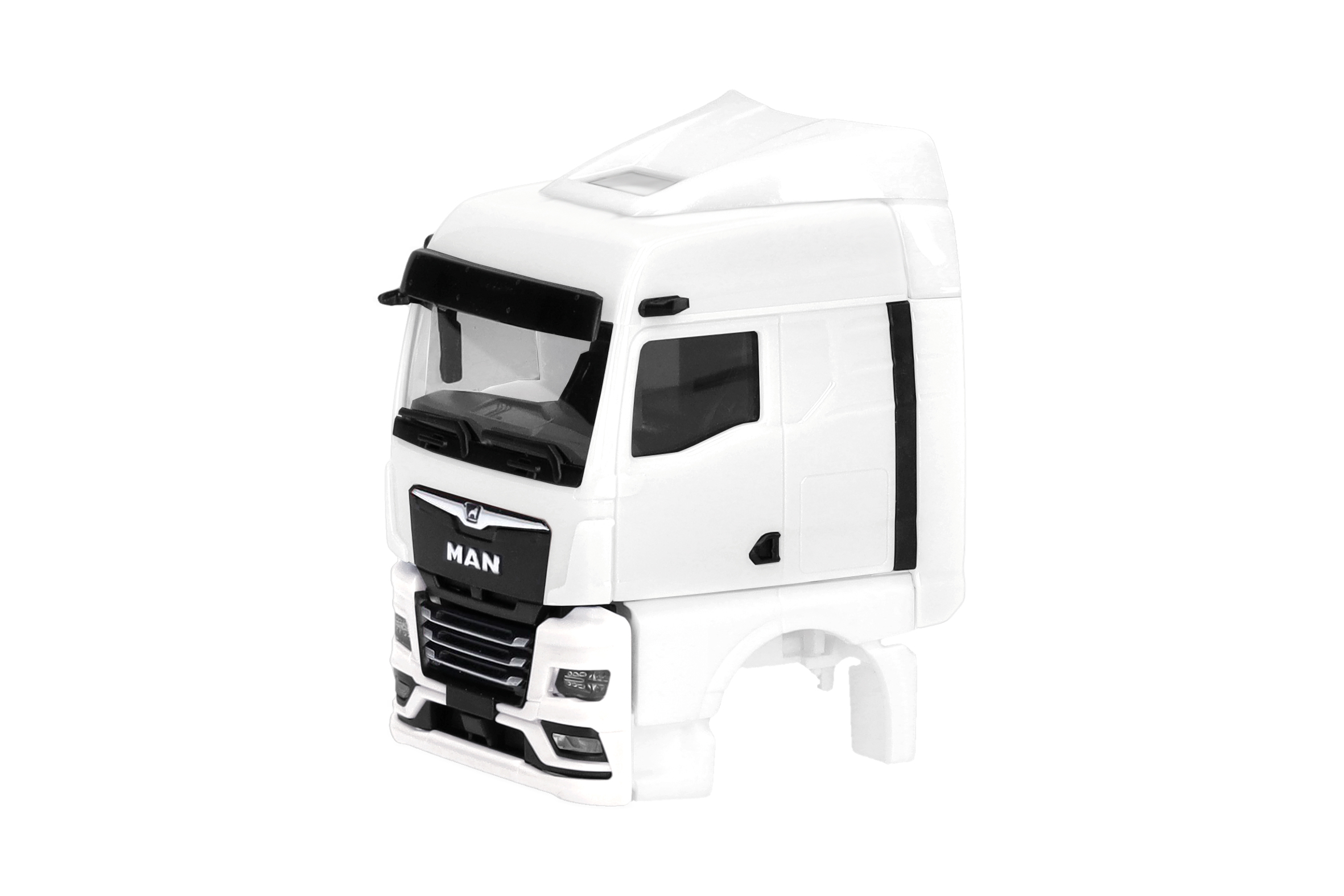 [予約]herpa Cars&Trucks 1/87 (プラスチック製) MAN TGX GM キャビン ウインドディフレクター/ミラーカメラ付 ホワイト (2個入り)