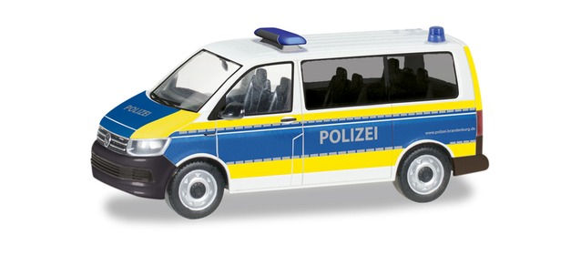 herpa Cars&Trucks 1/87 フォルクスワーゲン T3 バス ブランデンブルク警察