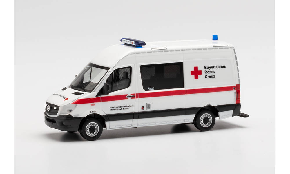 herpa Cars&Trucks 1/87 メルセデスベンツ スプリンター セミバス BRKミュンヘン 災害対策車両