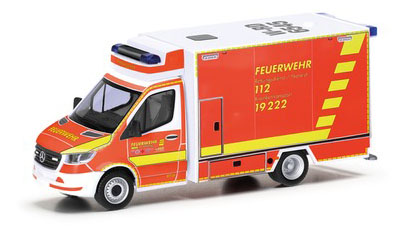 herpa Cars&Trucks 1/87 メルセデスベンツ スプリンター18 RTW "Fire brigade Wuppertal"