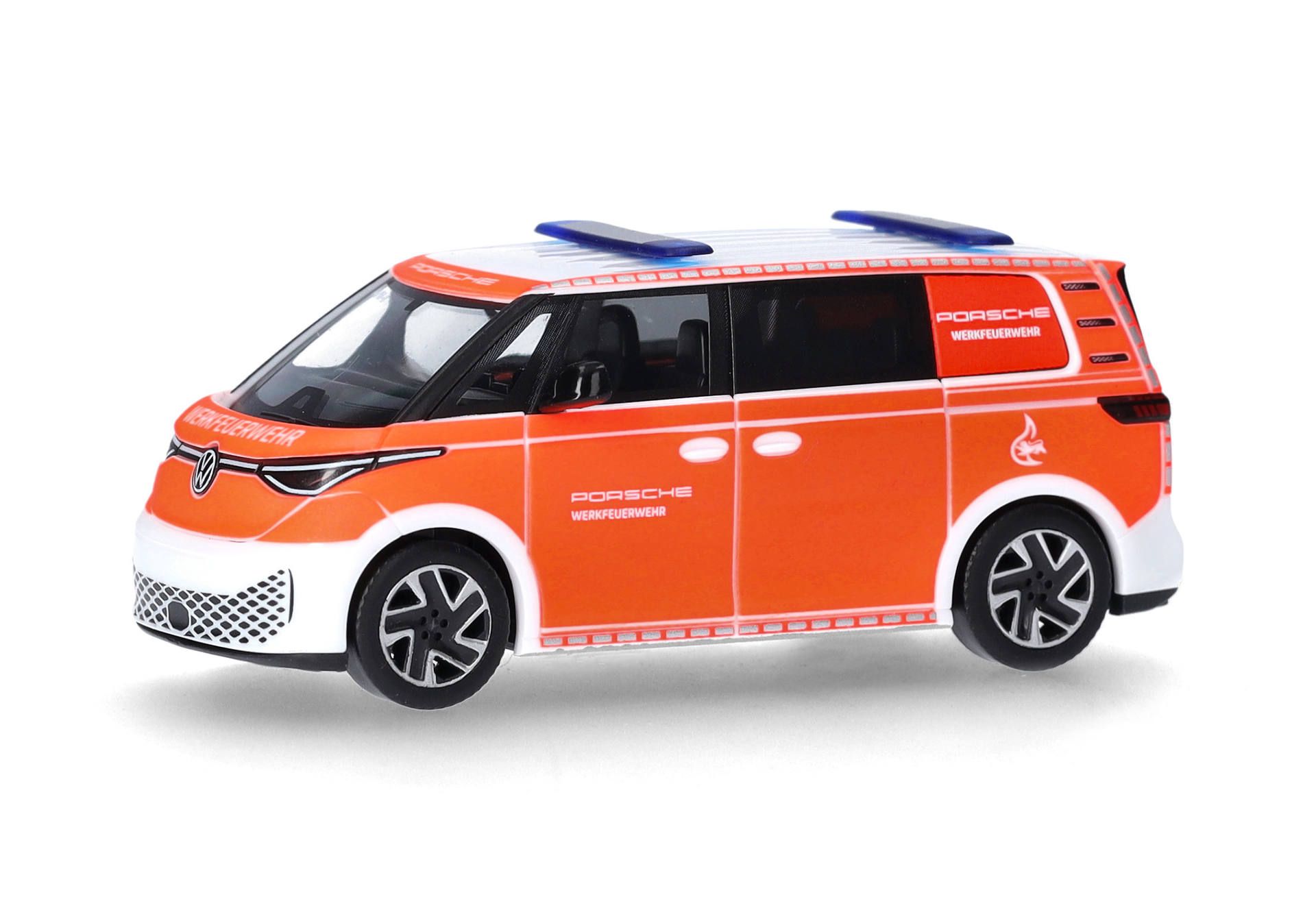 herpa Cars&Trucks 1/87 (プラスチック製) フォルクスワーゲン ID.Buzz工場消防団ポルシェ