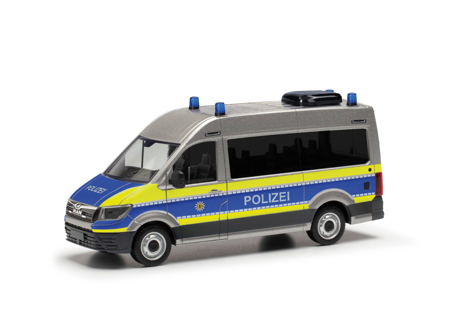 herpa Cars&Trucks 1/87 (プラスチック製) MAN TGE バス ハイルーフ バーデン・ヴュルテンベルク州 移動警察署