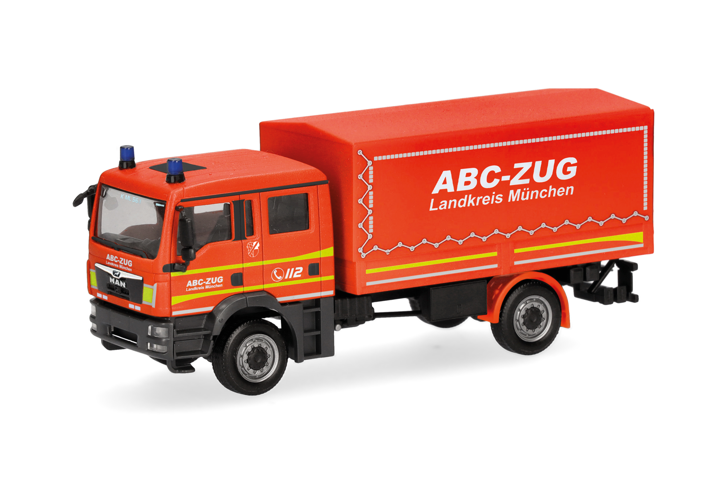 [予約]herpa Cars&Trucks 1/87 (プラスチック製) MAN TGM MzKW 多目的車  "ミュンヘン地区 ABC部隊" 